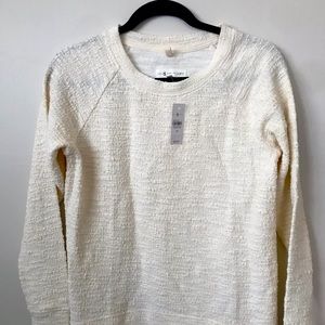 Tweed knit sweatshirt XS